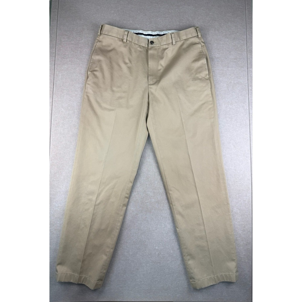 Brooks Brothers Pants‎ Men's Size 36 Khaki Advantage Chino Clark Mid Rise